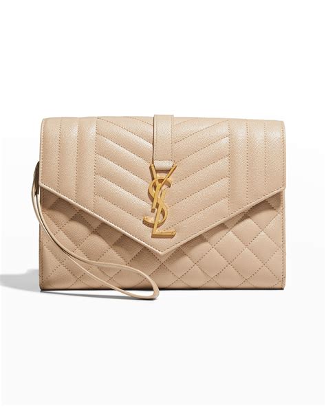 ysl monogram clutch bag.